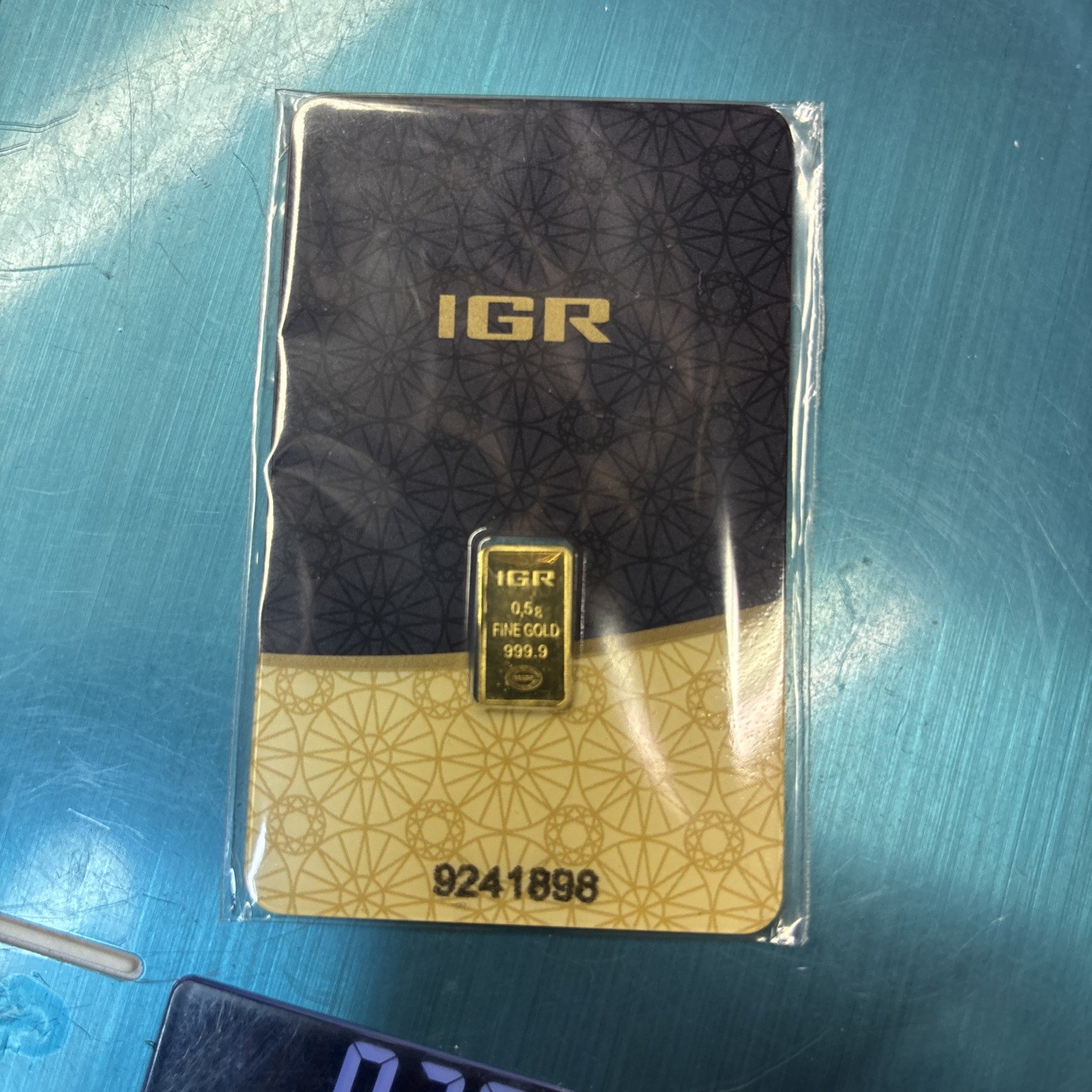 0.5 gram IGR Gold Bar – Istanbul Gold Refinery – 999.9 Fine in Sealed Assay