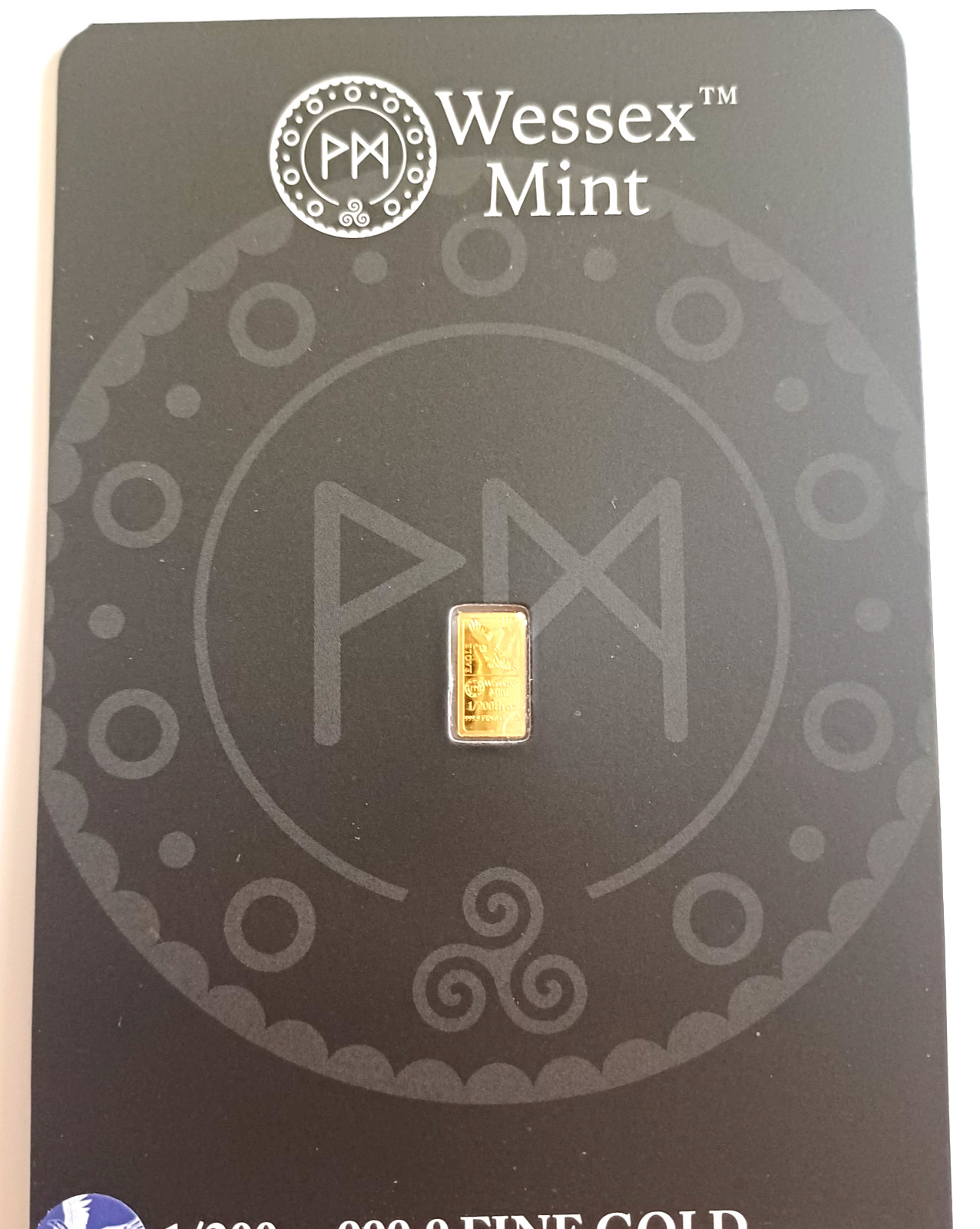 Wessex Mint 1/200oz Eagle Fine 999 Gold Bar in Blister RRP £80