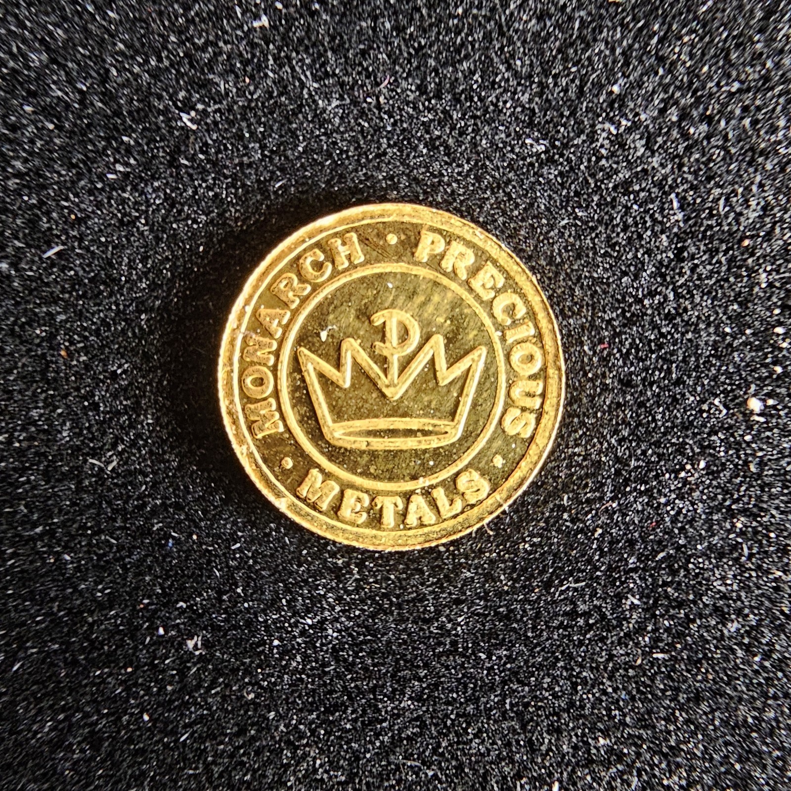 1/2 Gram Gold Round .9999 Fine Monarch Precious Metals Clover Bullion