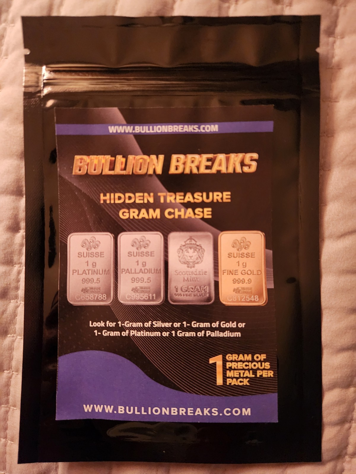 Bullion Breaks, 1 Gram Of Gold, Palladium, Platinum OR Silver 🔥🔥🔥🔥