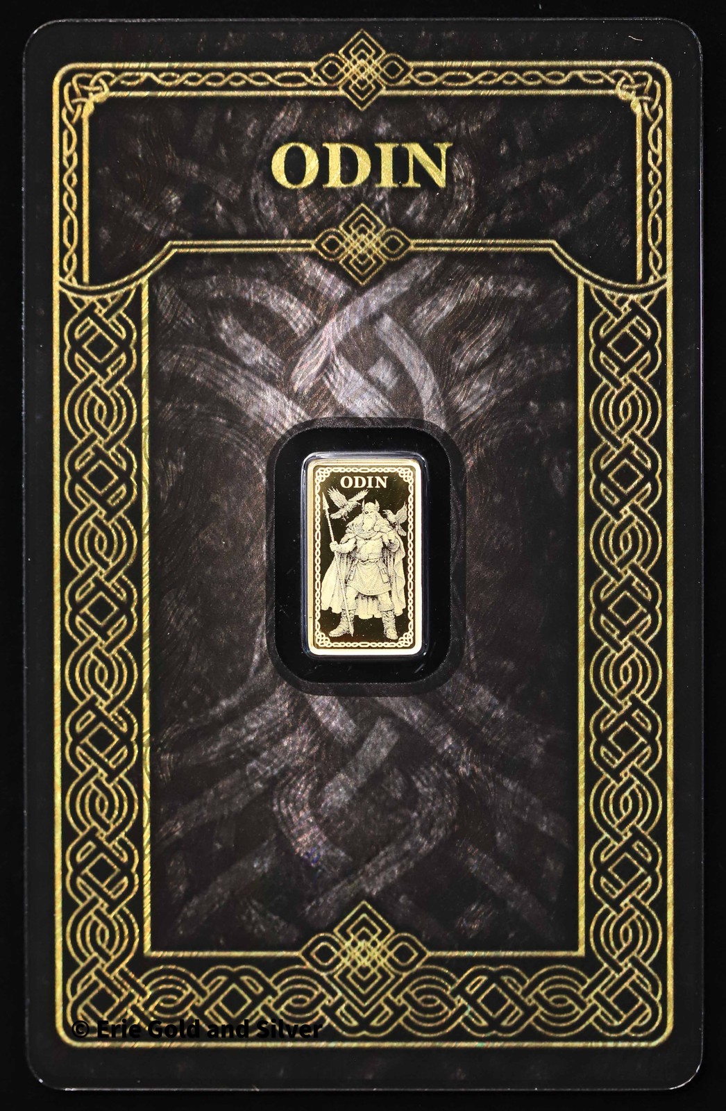 Germania Mint 1/100 oz Gold Bar Odin in Assay Card