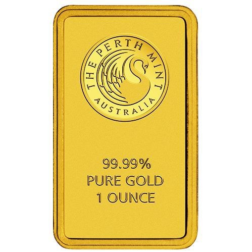 1 oz Perth Mint Gold Bar (New w/ Assay)
