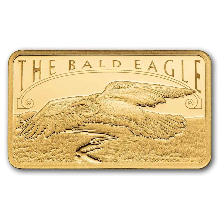 PAMP America the Free – Bald Eagle 5g Gold Bar – In Assay