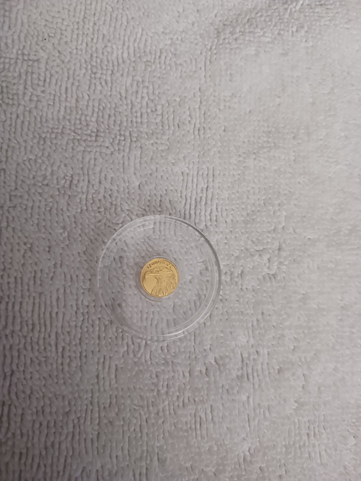 1/100 oz .9999 Fine Gold Round Monarch American Eagle coin/round in Capsule