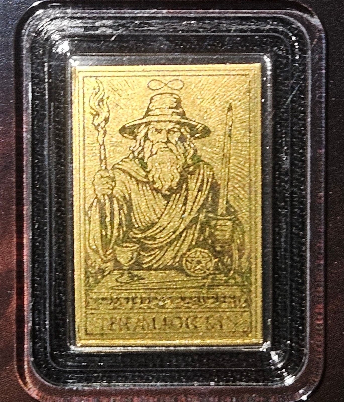 Lot of 3 – 1/1000 oz Gold bar The Magician in Card – 2026 Liberia