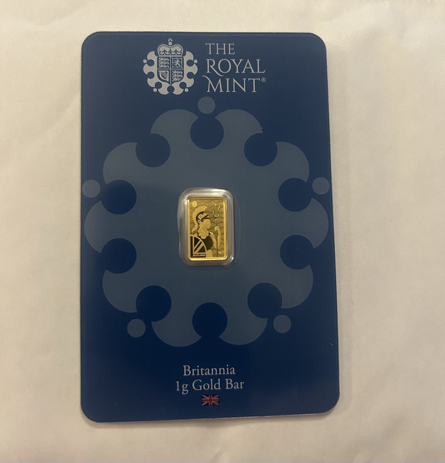 The Royal Mint Britannia 1g Gold Bullion Minted Bar