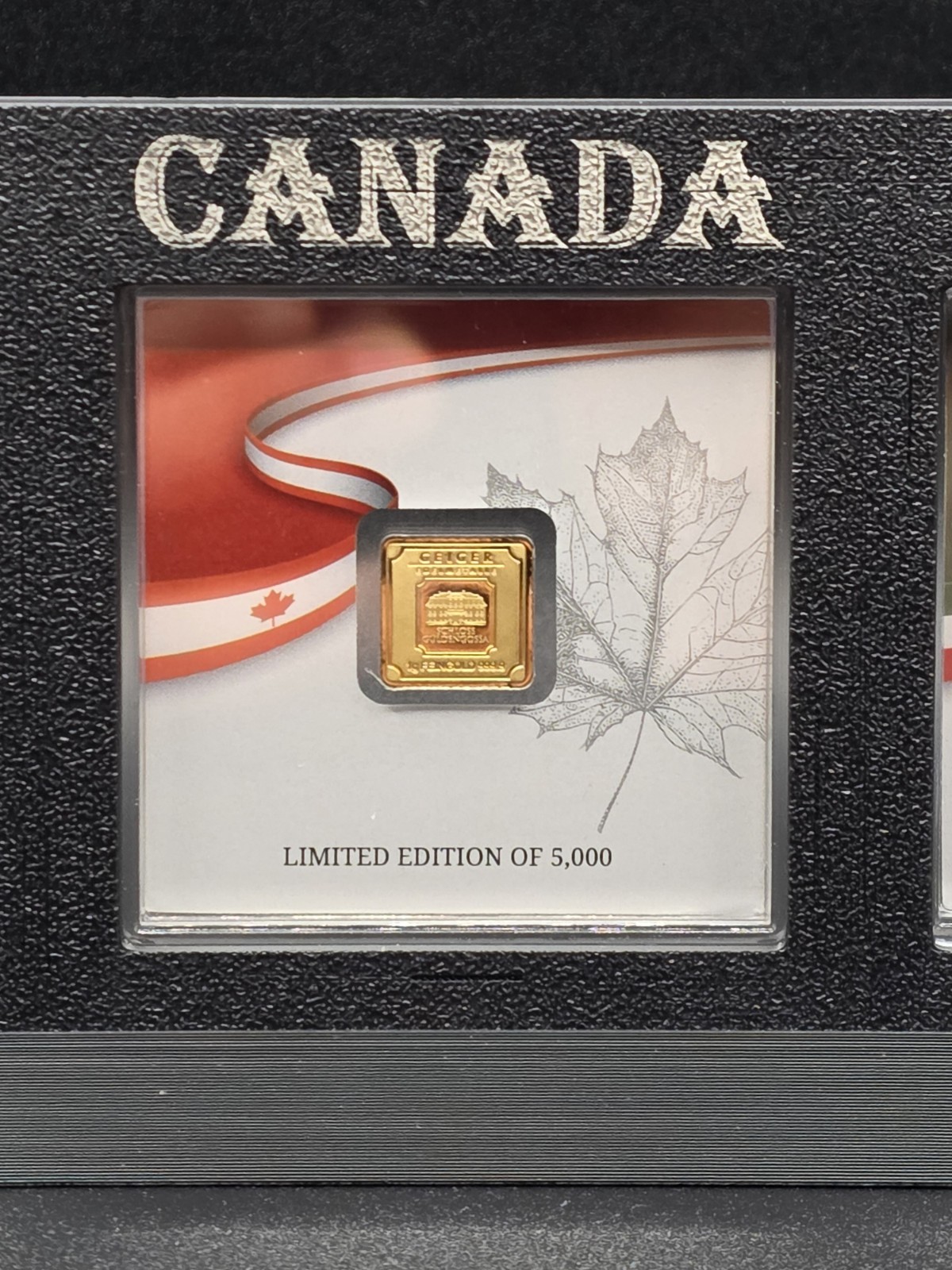 🔥Geiger 1g Gold Bar Set with Display. USA, Canada, Mexico, 5000 Limited Edition