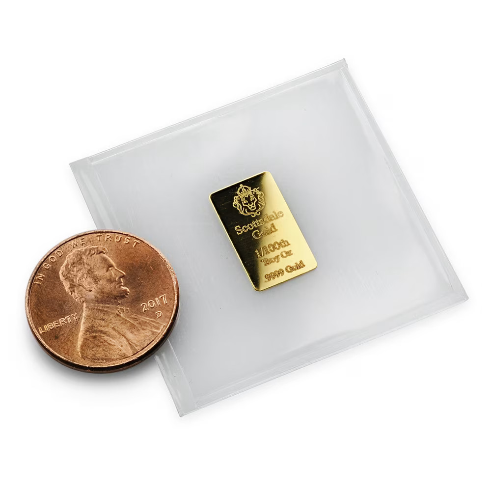 Scottsdale Mint Gold Bar – 1/100 oz