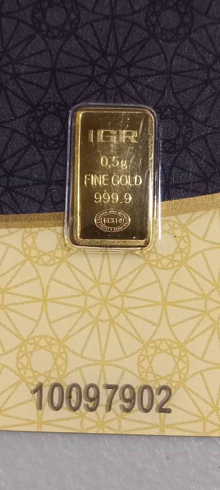IGR .5 Gram Gold Bar 999.9 Fine #10097902 Istanbul Gold Refinery (1/2 Gram)