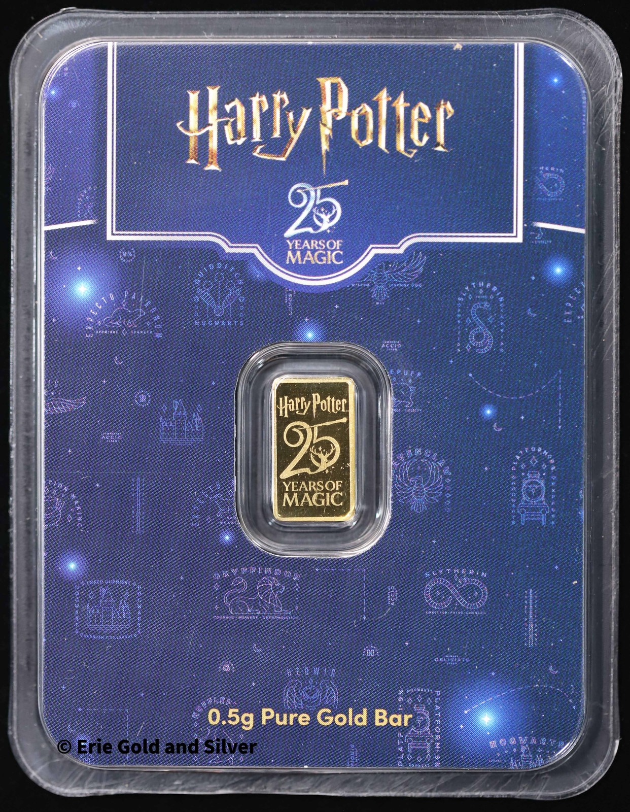 2026 PAMP Suisse Harry Potter 25th Anniversary 0.5g Gold Bar in Assay Card
