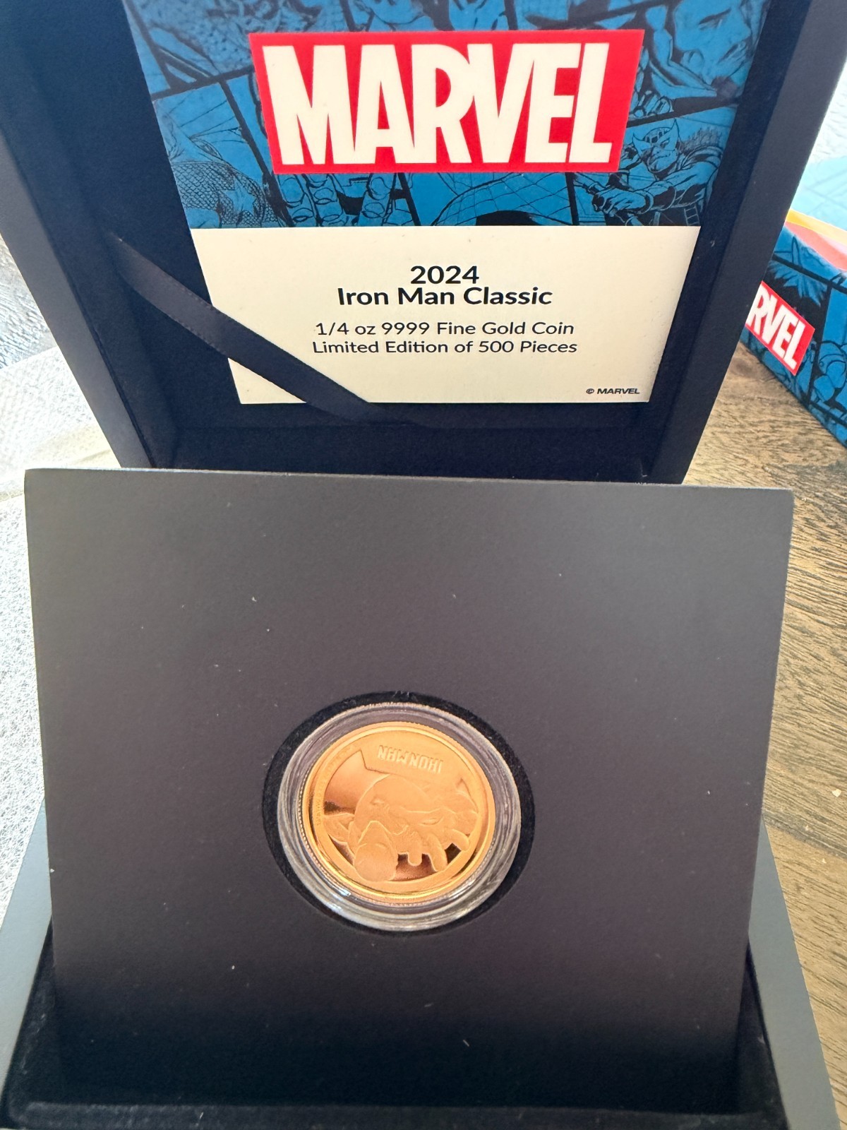 Marvel Iron Man 1/4oz Gold Coin Limited Edition
