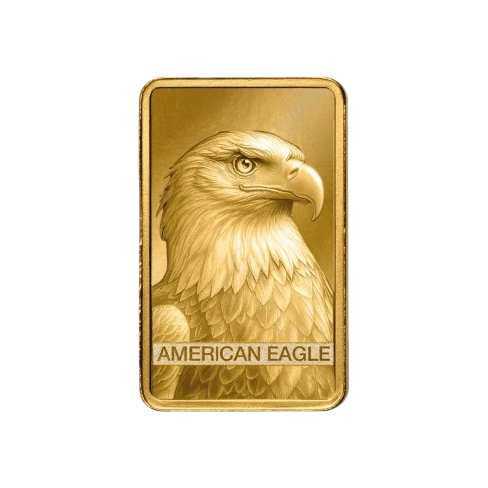 NEW 1g Gold Bar PAMP American Eagle 2026 999.9 Fine Gold NEW RARE