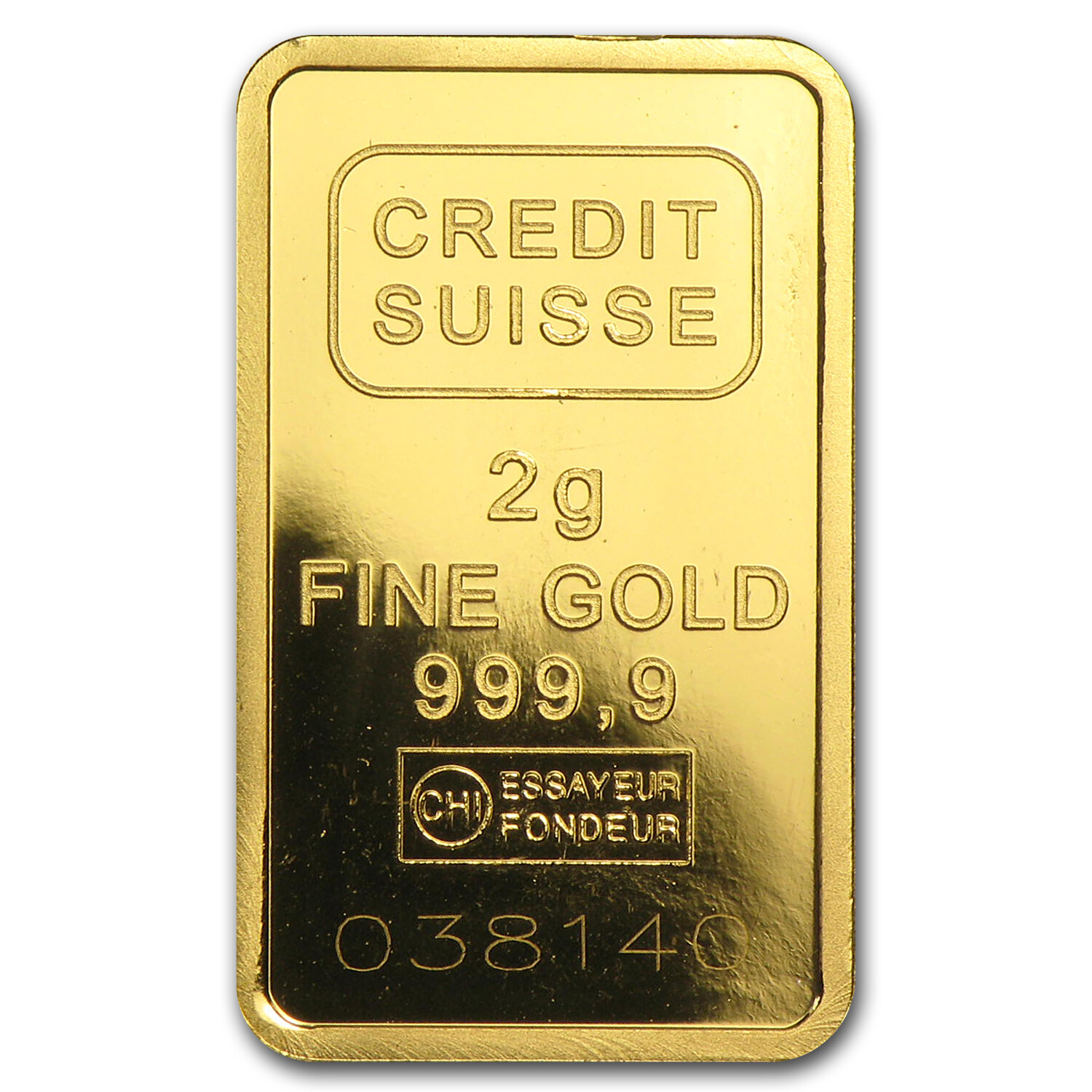 2 gram Gold Bar – Secondary Market – SKU #45506