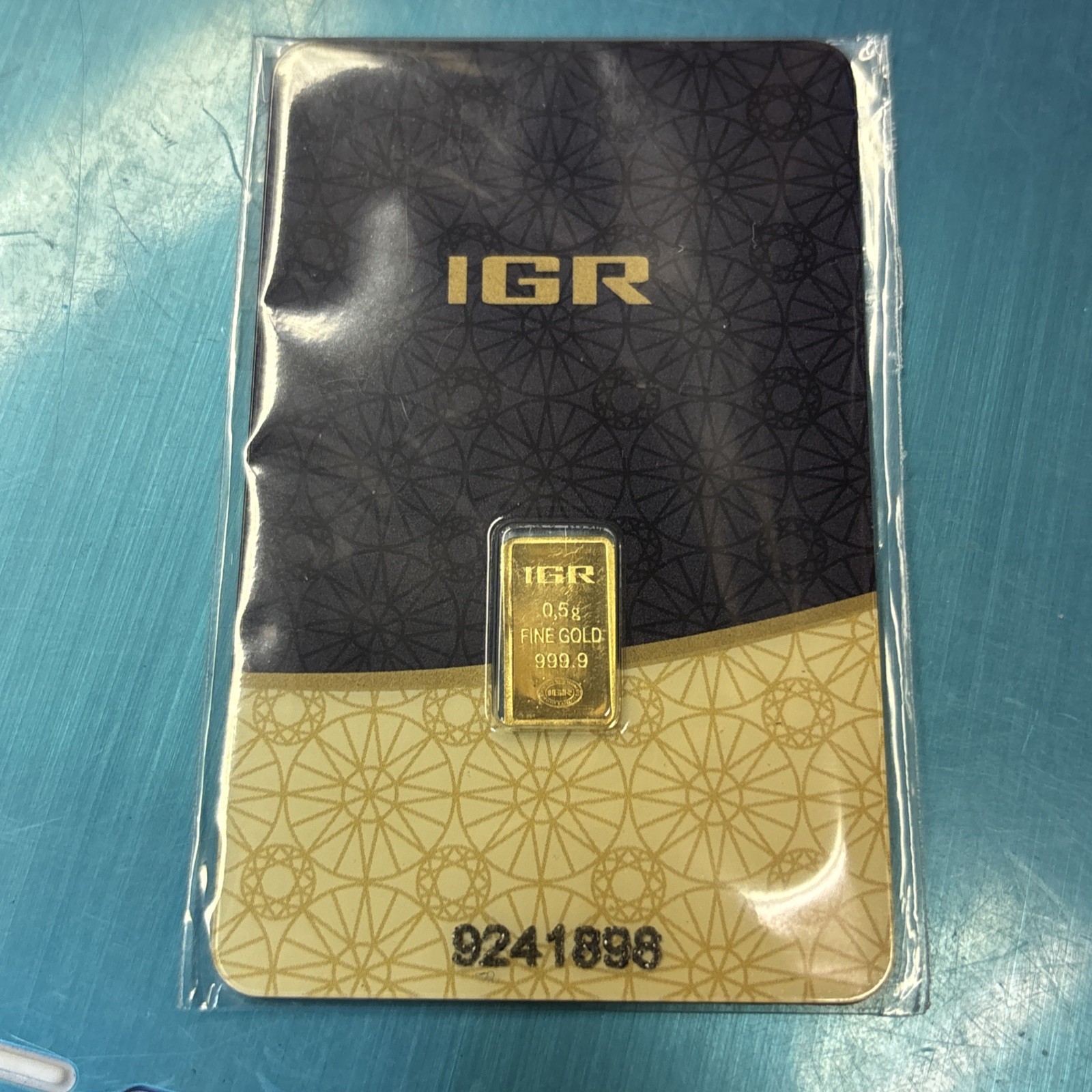 0.5 gram IGR Gold Bar – Istanbul Gold Refinery – 999.9 Fine in Sealed Assay