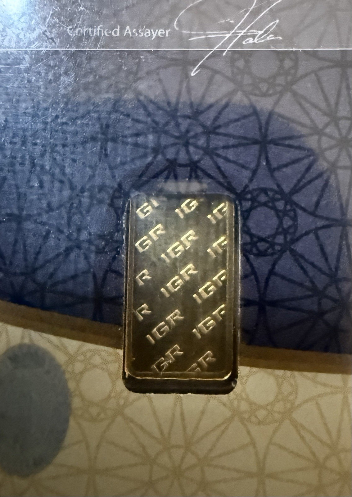 IGR Gold Half Gram Bar (.5g) 999.9 Fine Sealed in Certified Assay Sigma verifie