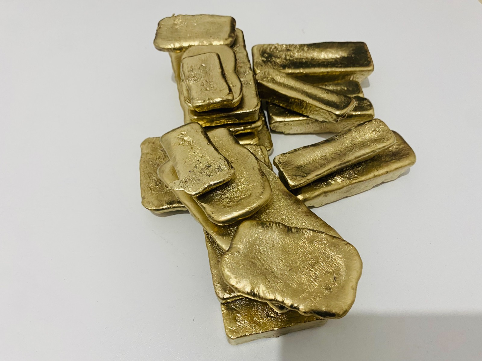 350 Grams Scrap Gold Bar For Gold Recovery Melted Different Computer Coins Pins