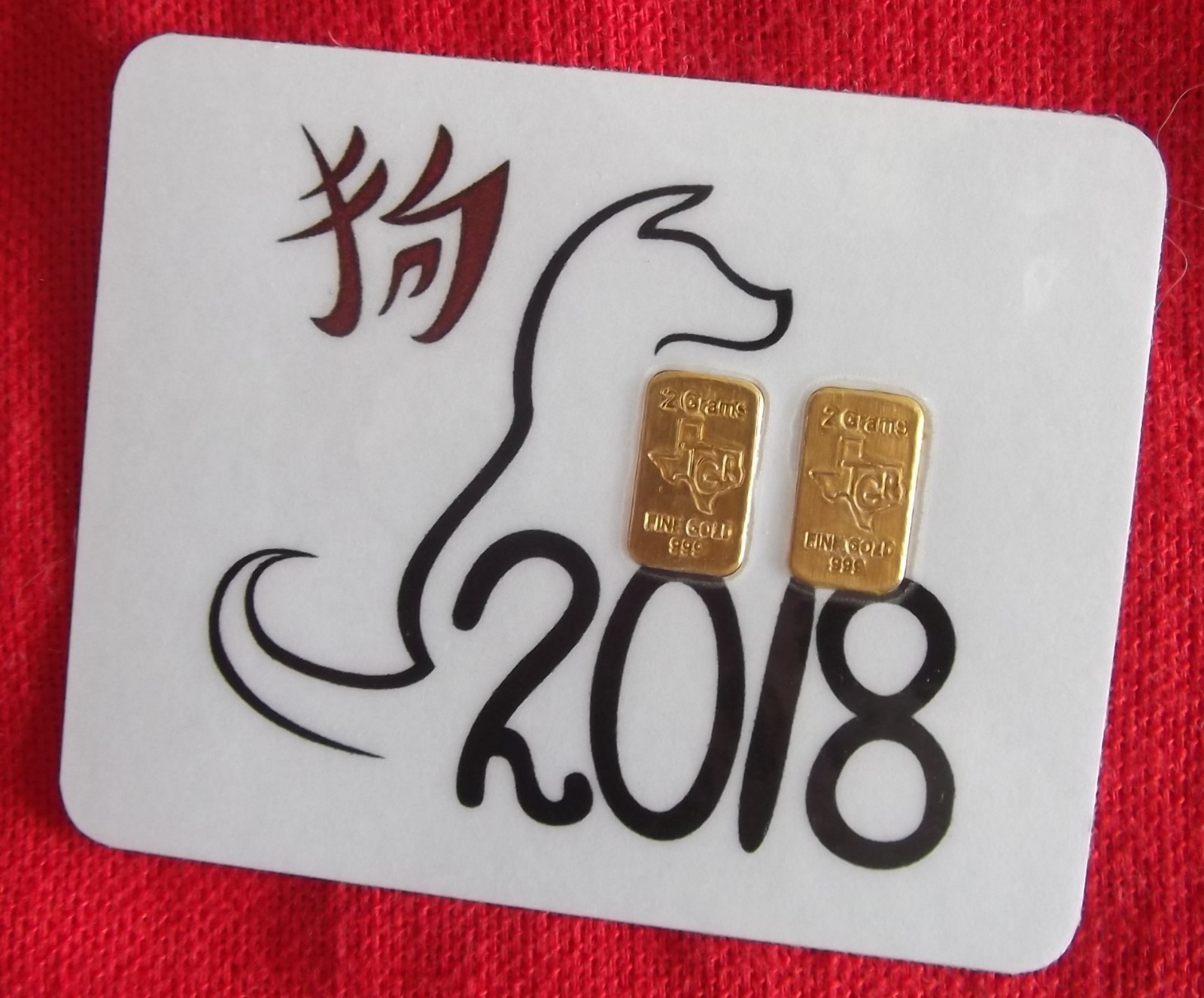 (2X) 2 GRAM 24K GOLD BAR TGR PREMIUM BULLION 999 INGOT 2 DAY DELIVERY