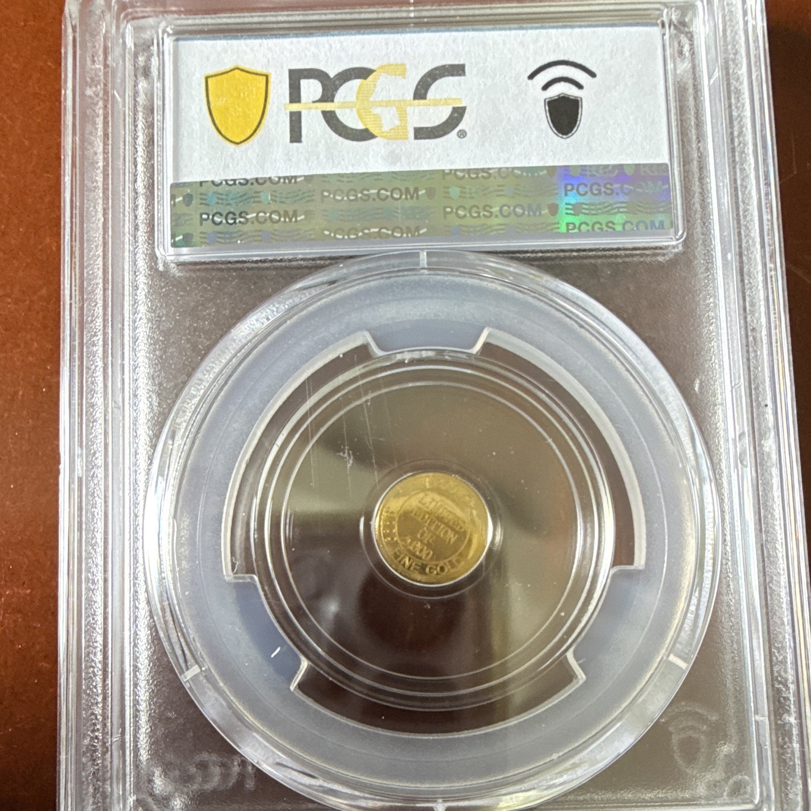 PCGS MS69 Colosseum ND 1/200 oz Gold Round Total Gold Content