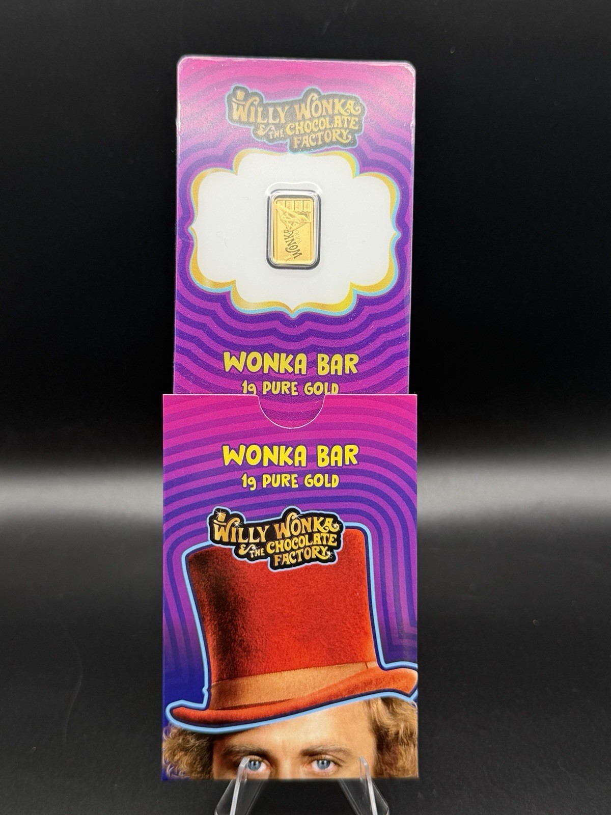 PAMP Suisse Willy Wonka Bar 1g Gold Bar 999.9 Fine Gold Limited Mintage 5000-#95