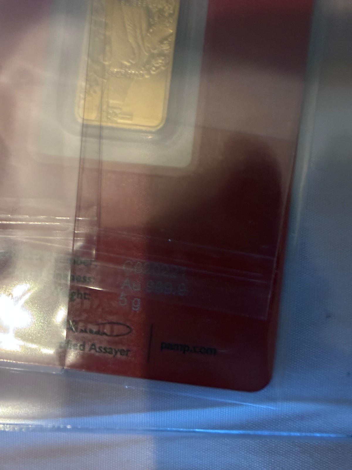 PAMP Suisse 5 gram Gold Bar – Lunar Tiger 2022 – ASSAY CoA Card – Factory Sealed