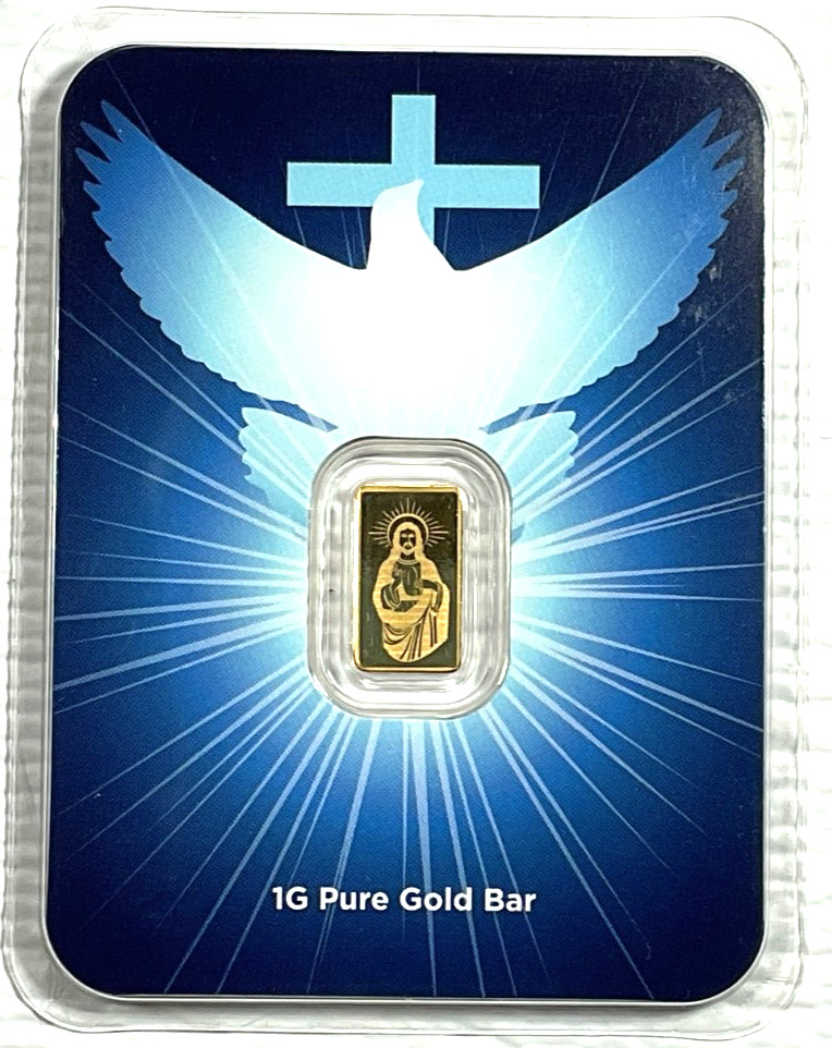 1 gram Gold Bar – Blessings of Jesus Christ (Dove & Cross TEP)