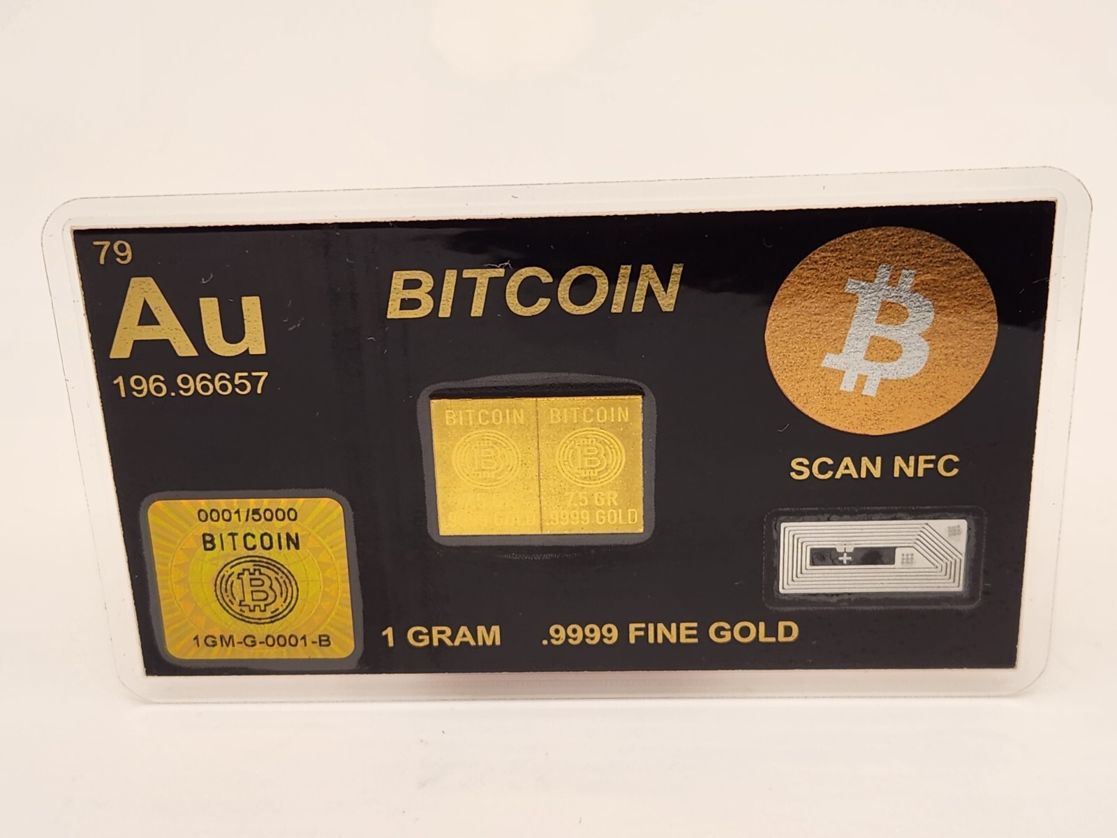 1 Gm Bitcoin Gold Snap Bar GR Bar Gold Bullion Precious Metal .9999 Gold