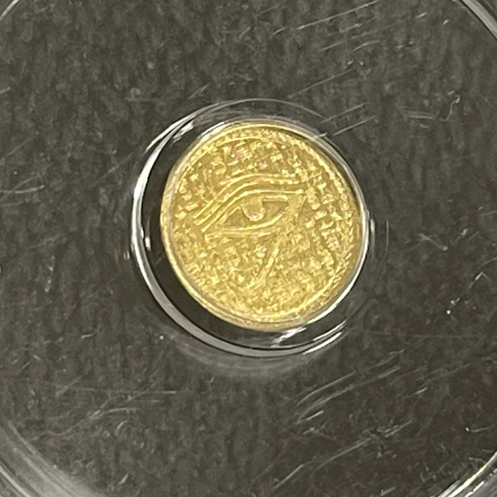 ICG MS70 Eye of Ra Gold Round ND Ultra Gem Slabbed Cert 4592190377 1/500oz