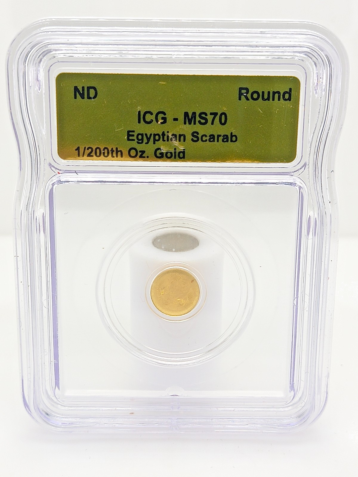 1/200th Oz Fine Gold Egyptian Scarabs