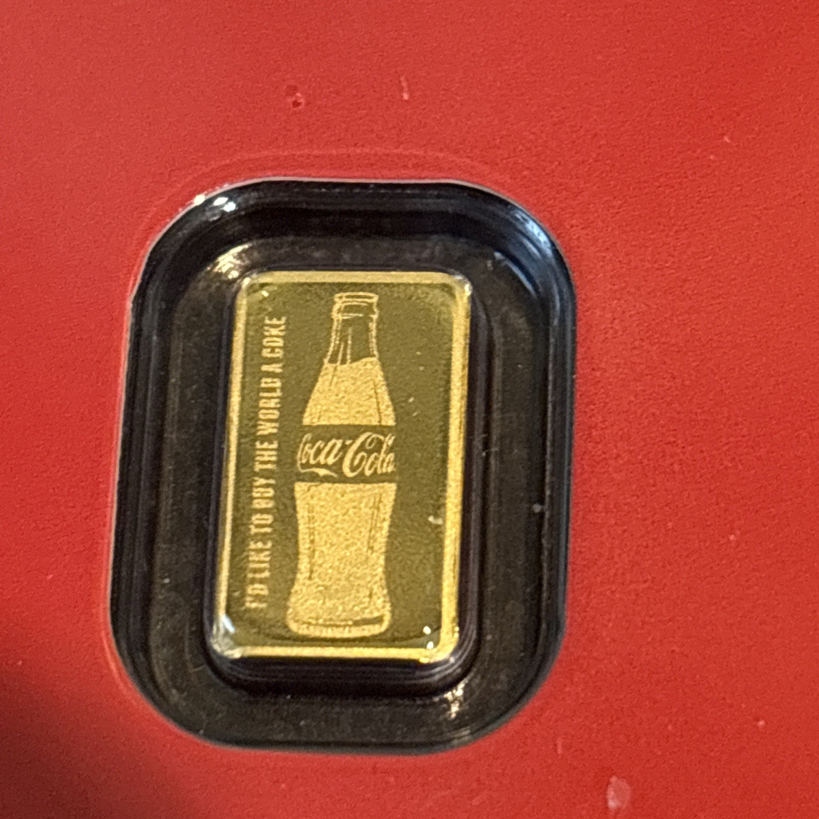 .5 g .9999 Gold Coca-Cola Bar Licensed Collectible