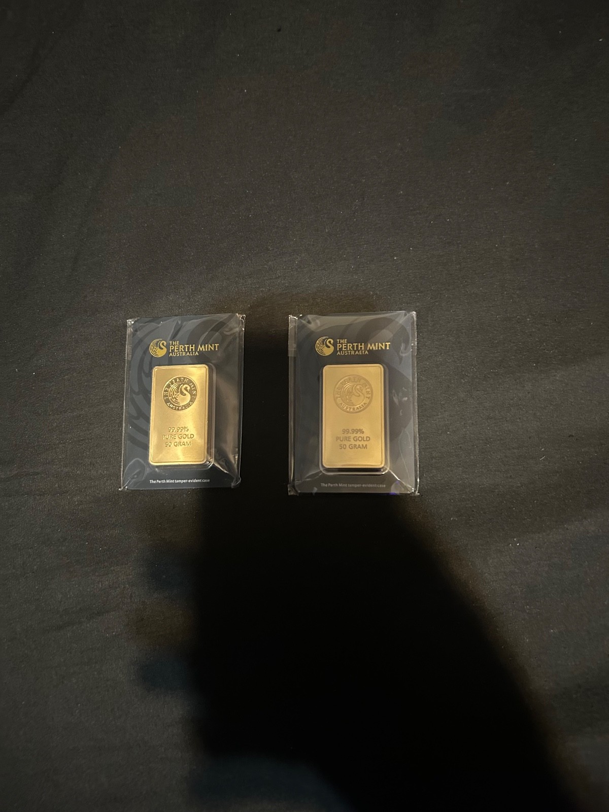 50 gram Gold Bar – The Perth Mint – 99.99 Fine in Assay Tamper-Evident Case