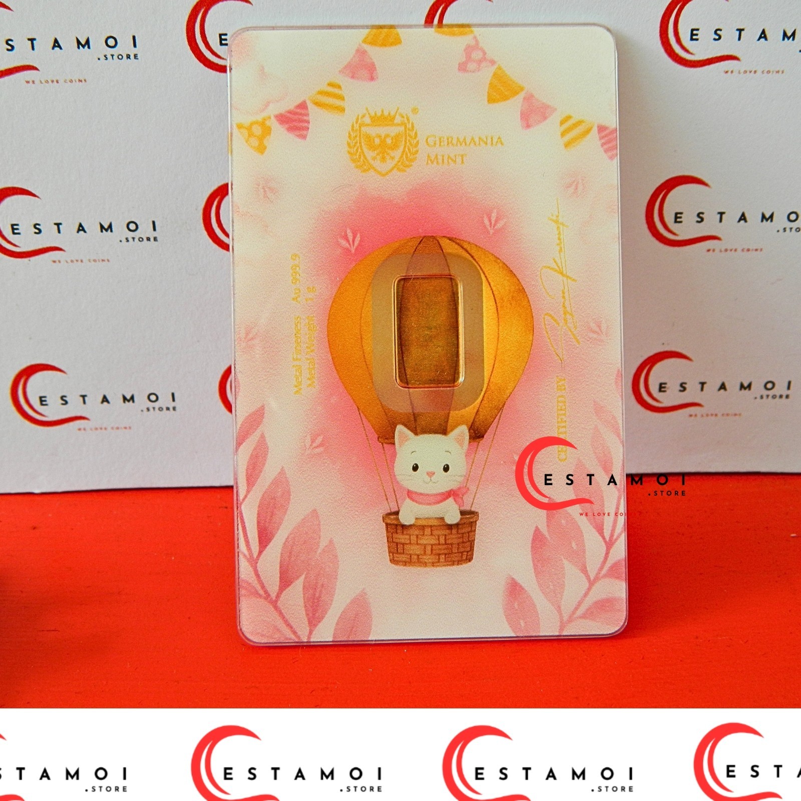 Germania Mint, 2026, Gold Bar, 1G, 999.9 Gold, Congratulations: Baby Girl!