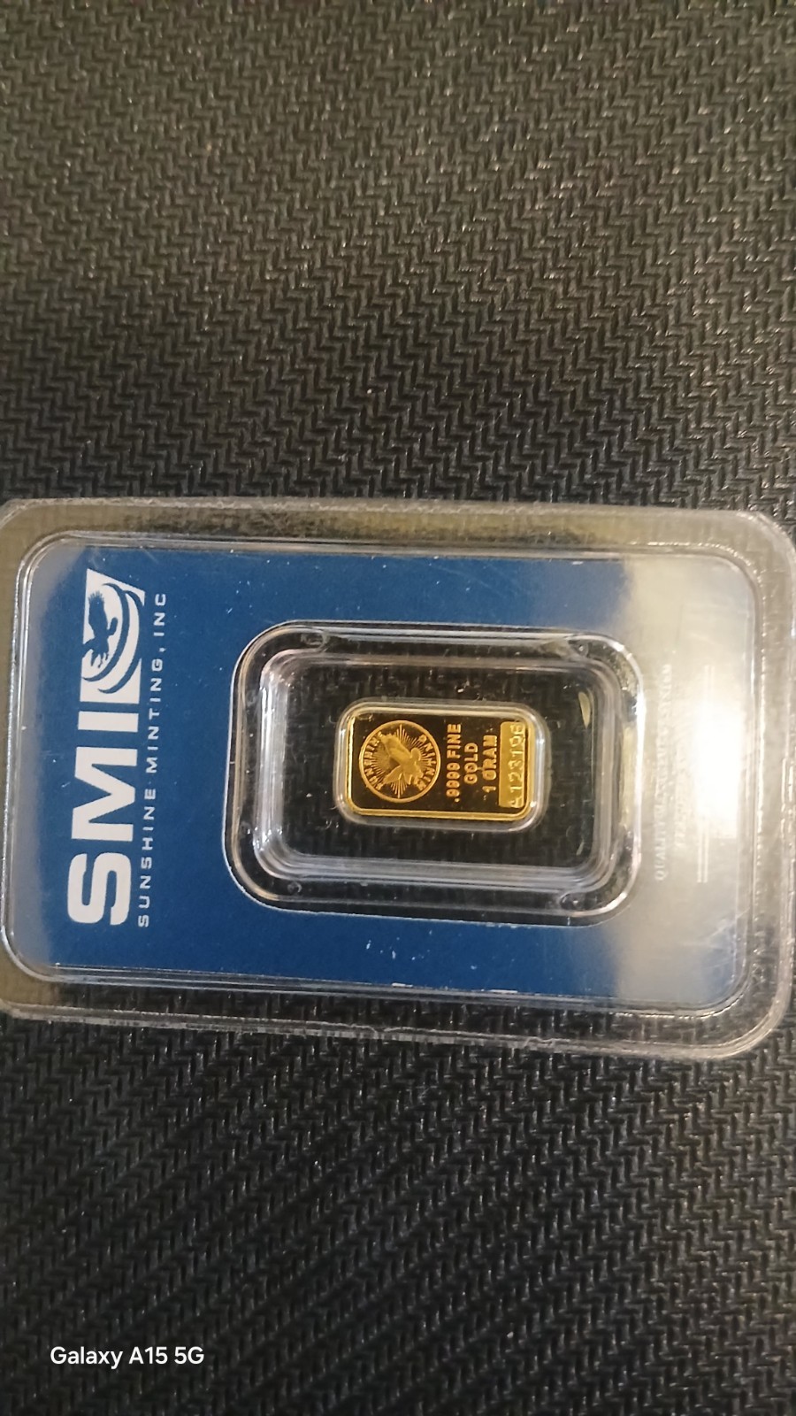 1 gram Gold Bar – Sunshine Minting – .9999 Fine in Sealed Assay