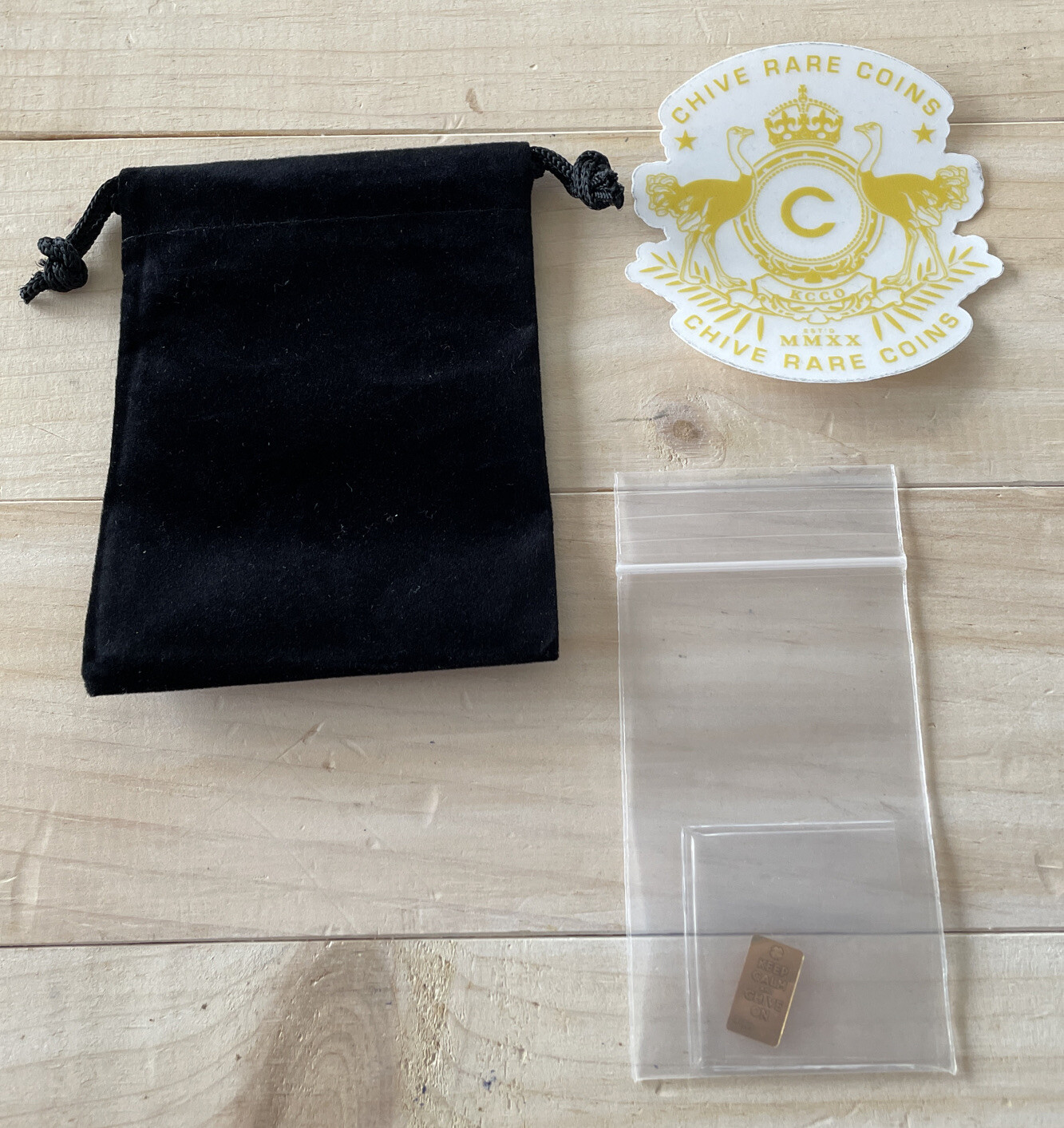 The CHIVE Shamrock Gold Bar 1/100th Oz Gold Bar SOLD OUT Rare