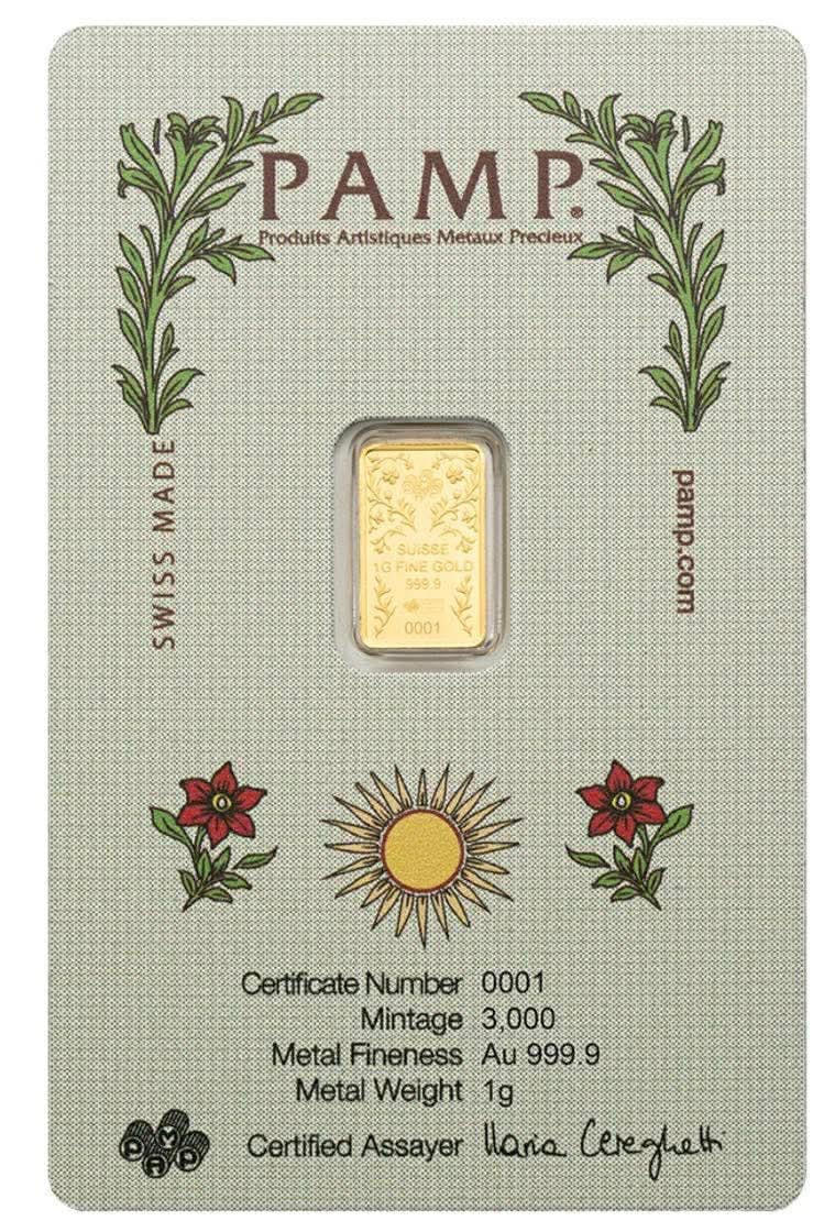 PAMP 🚨 Una And The Lion 1 Gram Gold In Assay RARE 3,000 Total Mintage 🔥 999.9