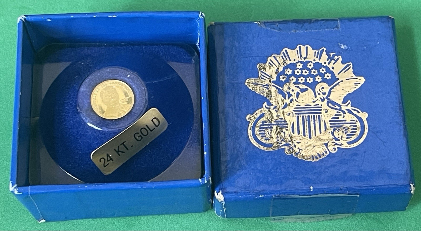 Ronald Reagan Solid Gold 24k Pure .999 Presidential Inaugural Coin
