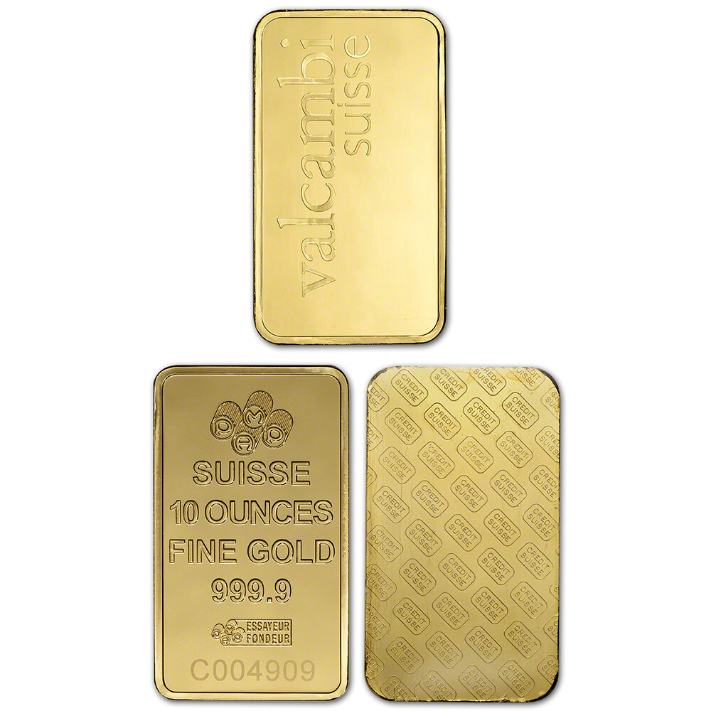 10 oz Gold Bar – Random Brand – Secondary Market – 999.9 Fine