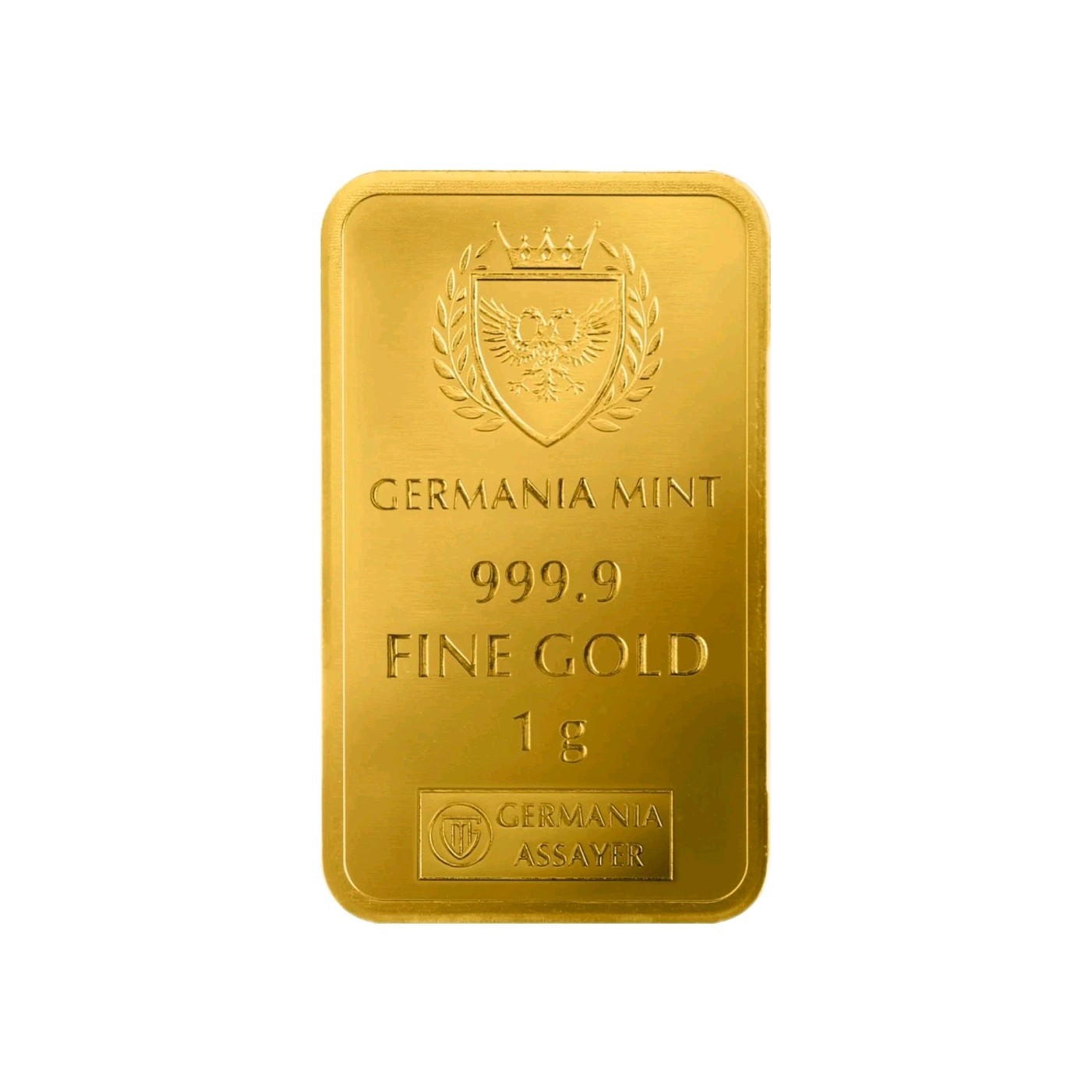 1g Gold Bar American Independence Germania Mint 999.9 Fine Gold NEW
