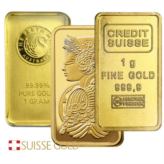 1g GOLD 999.9 FINE BULLION BAR + FREE 0.10g Godl Hand Made Coin