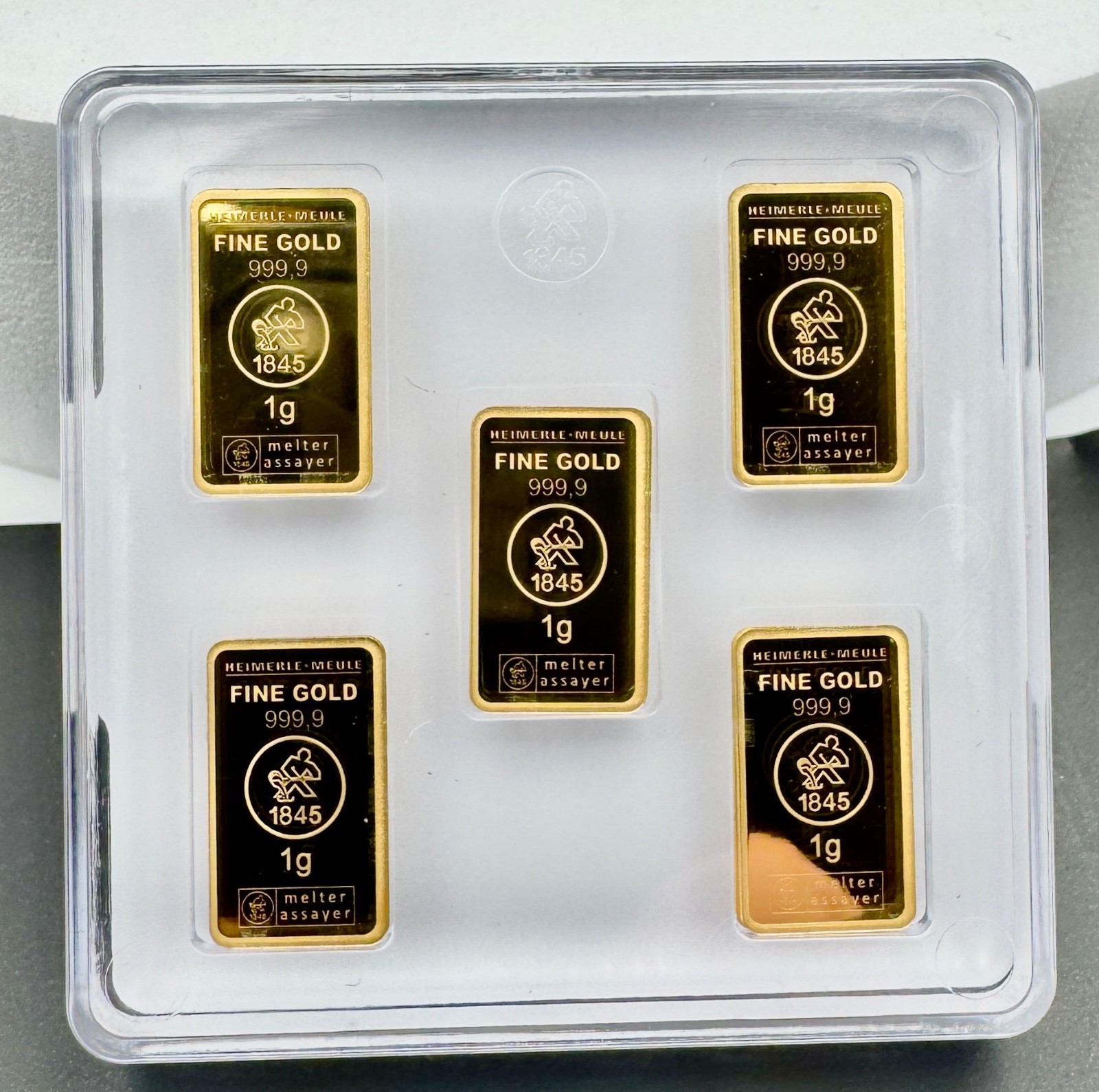 Heimerle + Meule Fine Gold 999.9 15 × 1 g UnityBox Original Packaging