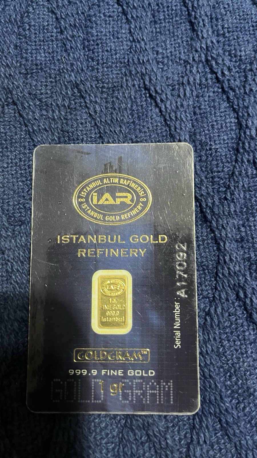 1 gram Gold Bar – Random Brand – Secondary Market – 999.9 Fine