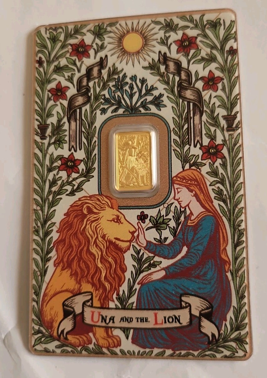 THE LION PAMP Suisse Una and 1g 0.999 Gold