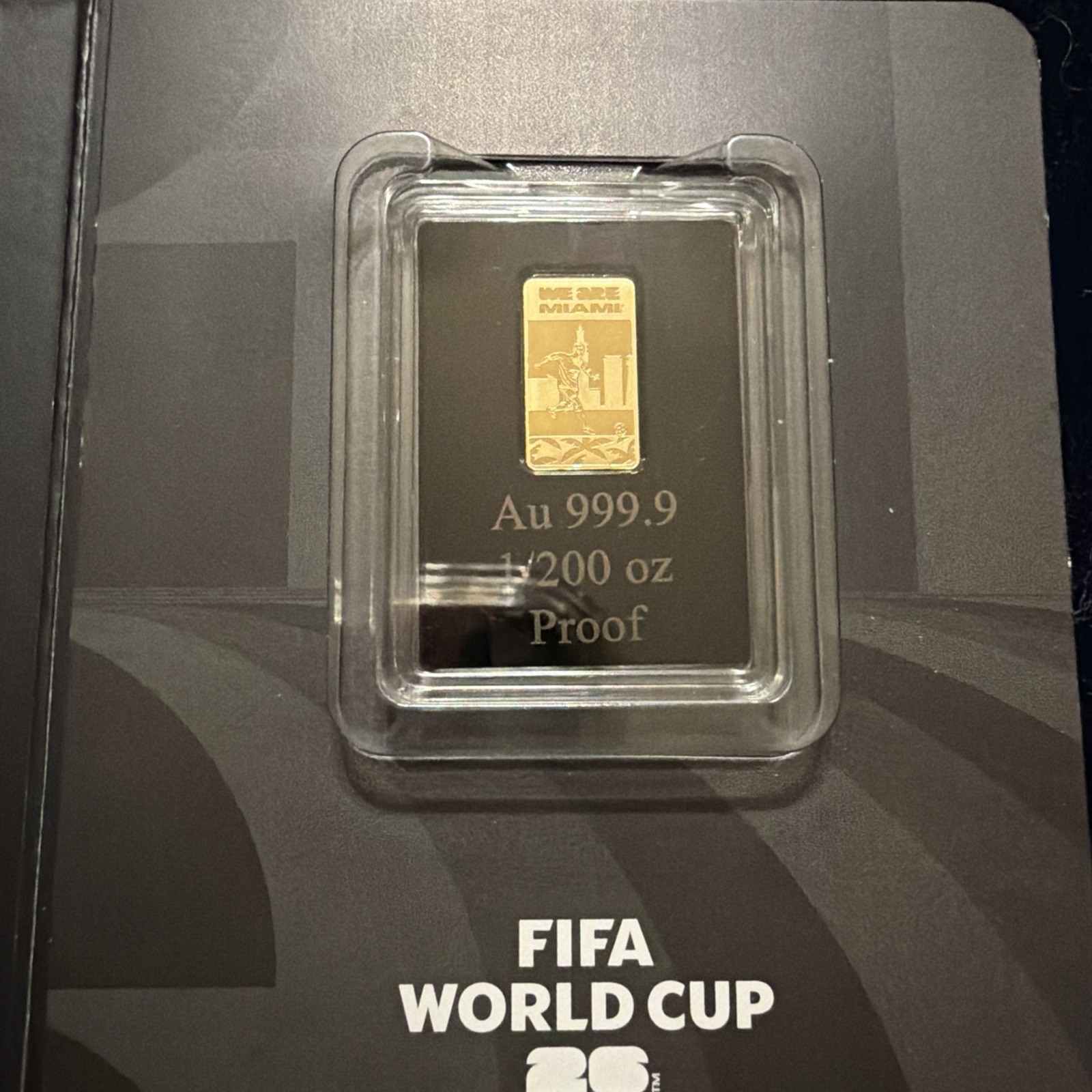 2 X’s FIFI World Cup 2026 Certified 999.9 Fine 1/200 Oz Gold Bar “LIMITED”