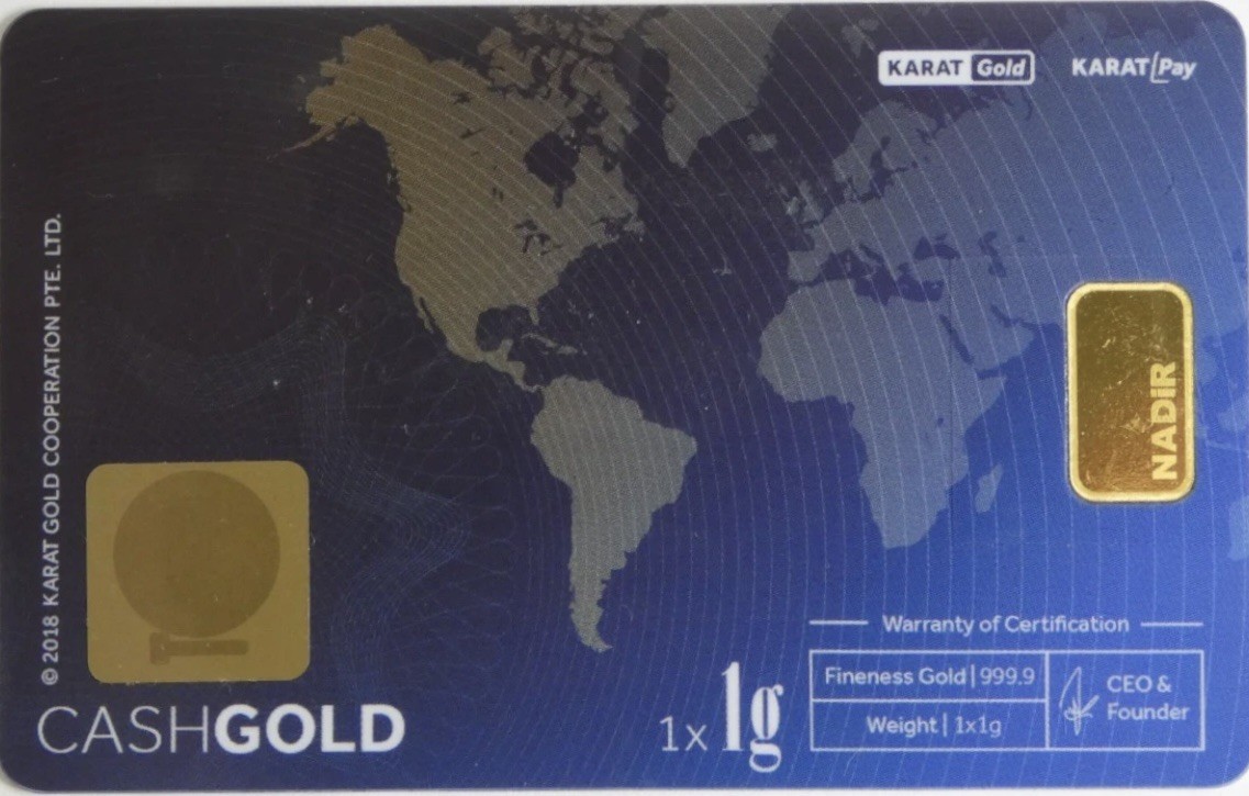 Karatbars International GmbH 1 Gram .9999 Fine Gold in Assay Card
