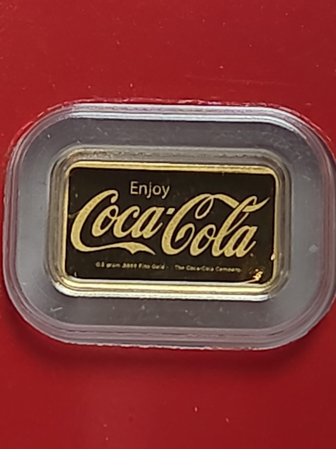 Coca-Cola 1/2 Gram .9999 Pure Gold Bar in Assay Package–Collectible Gold RTC167