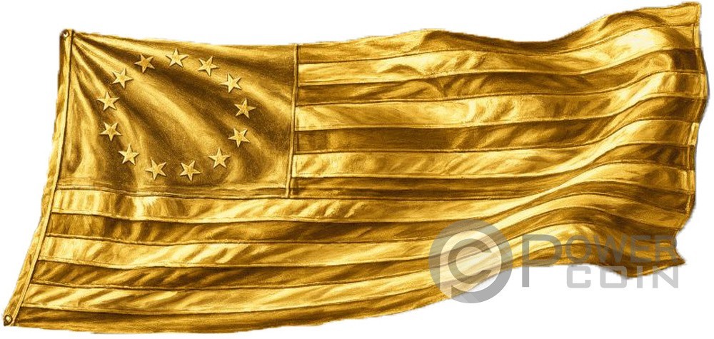 WASHINGTON CROSSING THE DELAWARE 1776 1/1000 Oz Gold Medal