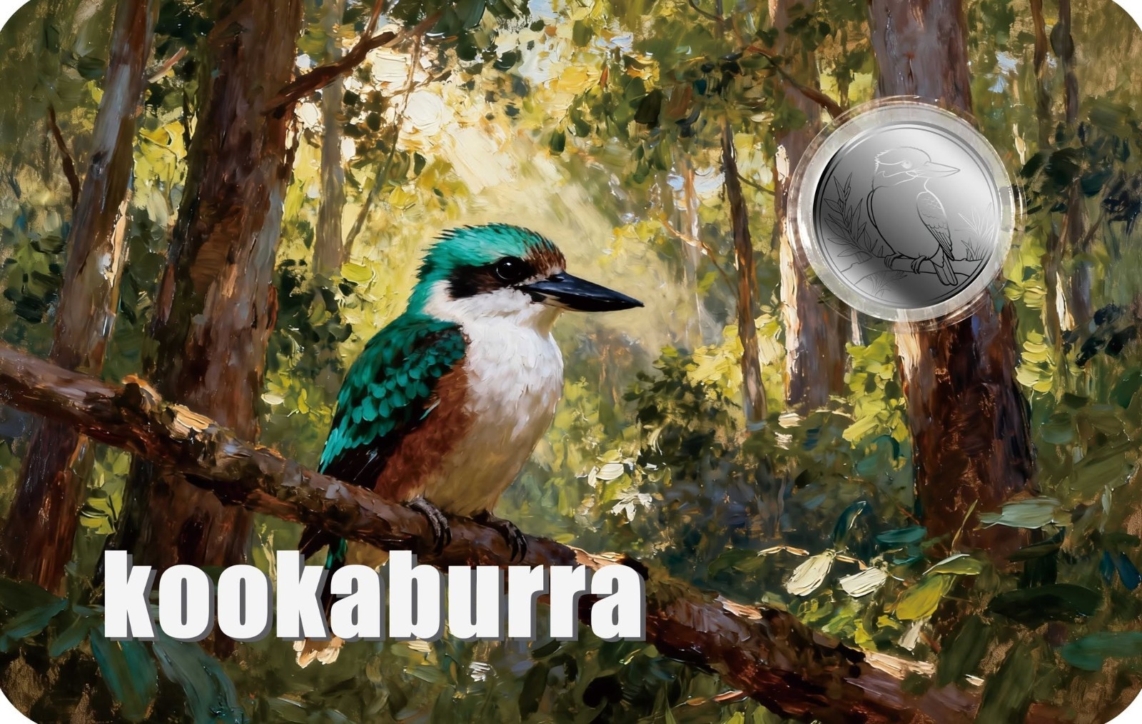 2026 Liberia Kookaburra 1/1000 oz Platinum Coin in Card (9,999 Mintage)