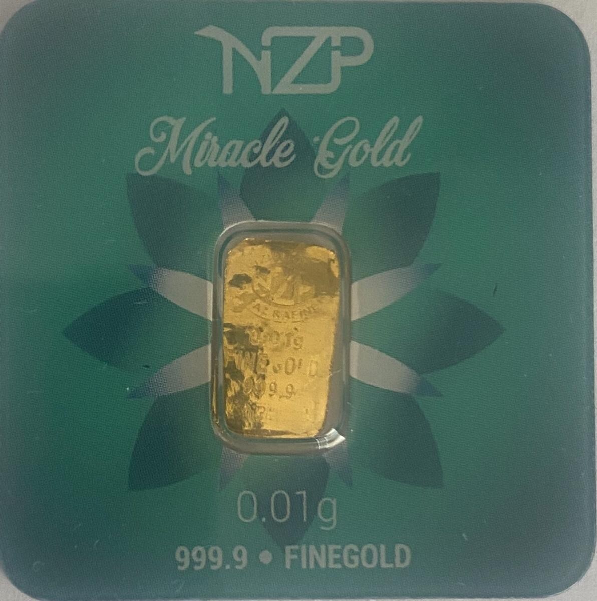 Brand New 0.01 Gram Solid 24 Carat Gold Bar 999.9 Fine Bullion Pure – Not Scrap