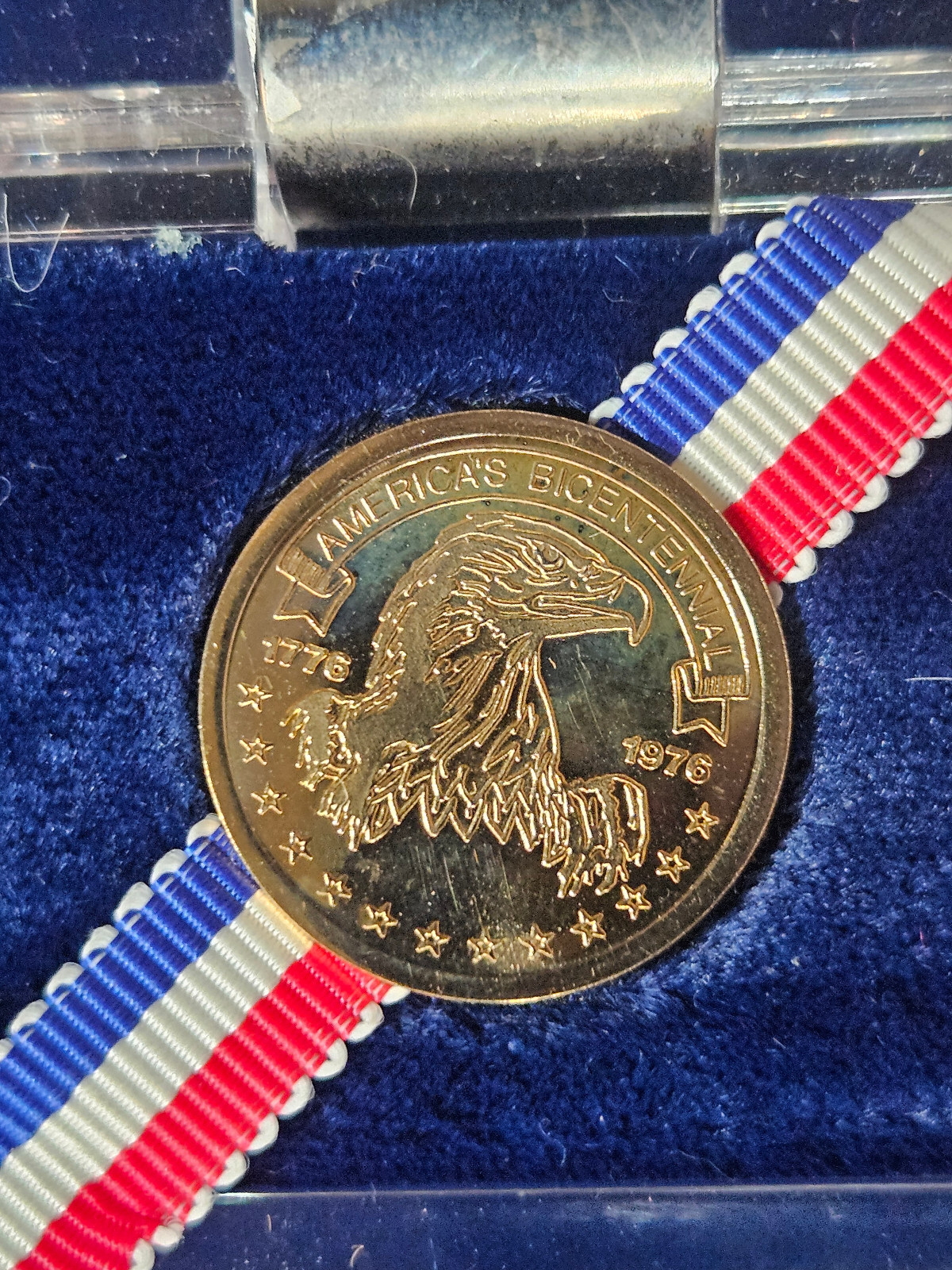 🌟 1976 America Bicentennial 14k Gold 50 grains Danbury Mint Medal
