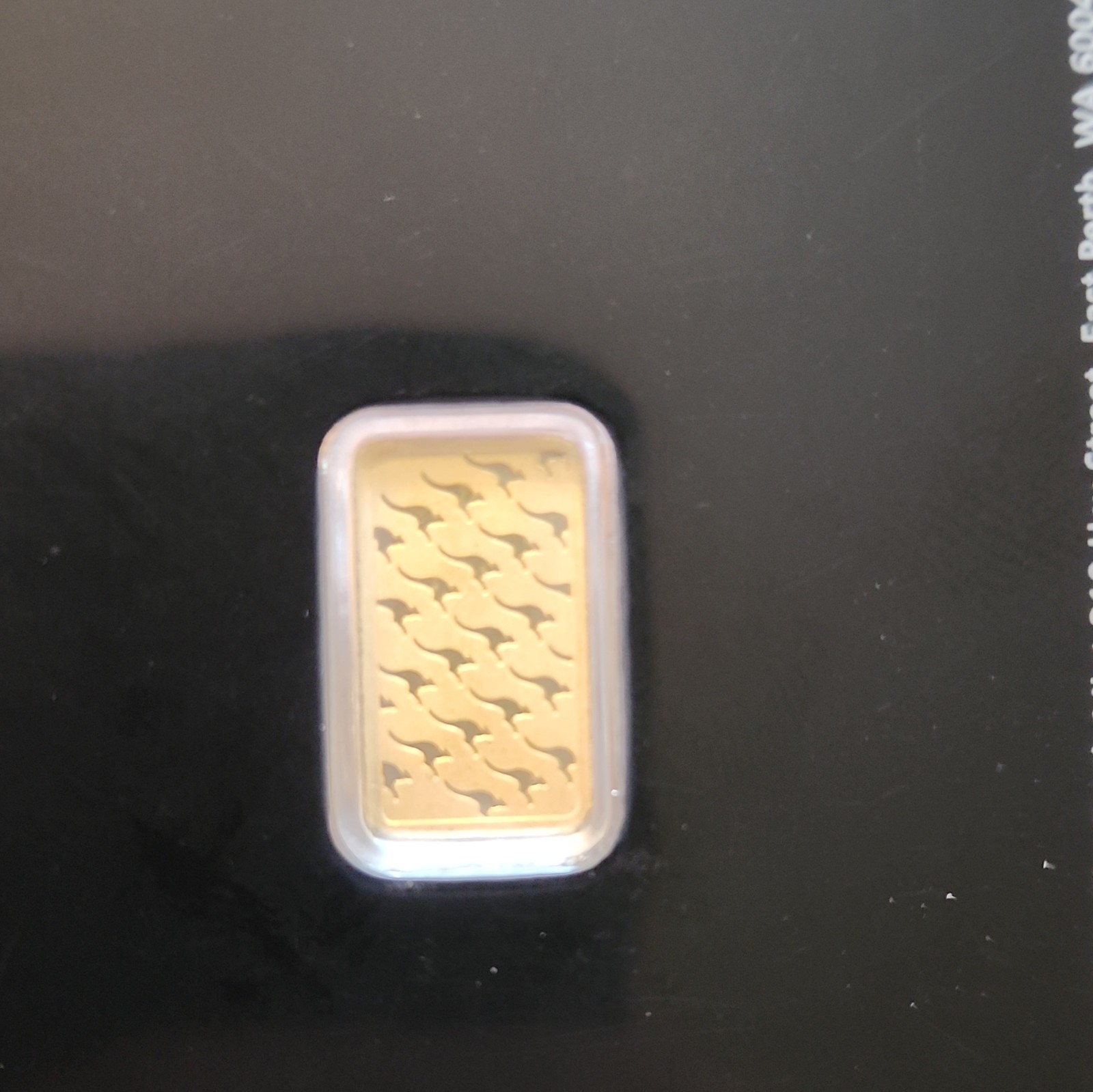 The Perth Mint 1g Gold Bar in Tamper-Evident Assay Card 1g Gold Content