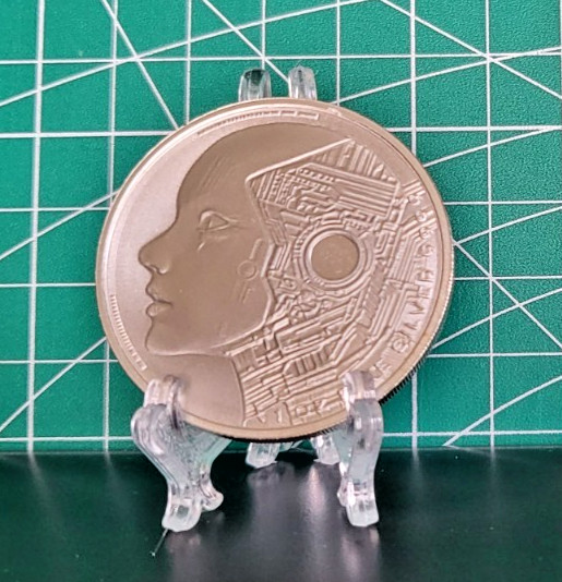 2025 1 oz 10000 CFA Francs Chad AI Artificial Intelligence Silver Coin BU